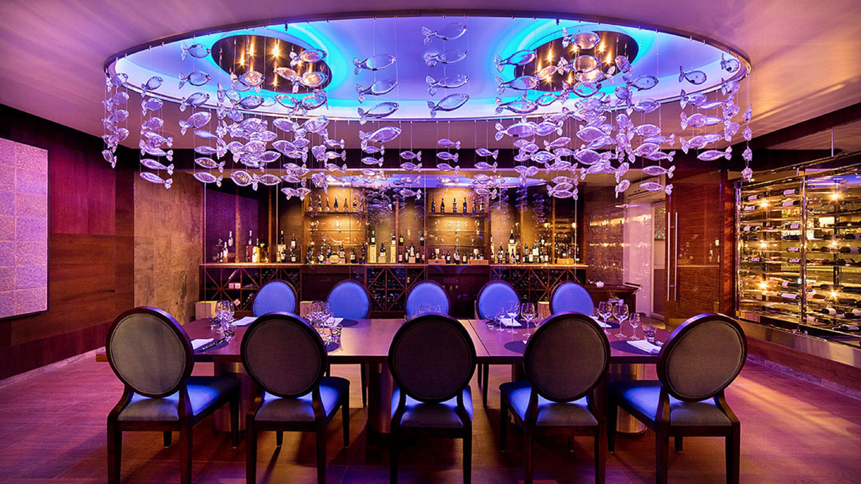 Palacio Mundo Imperial Riviera Diamante Acapulco Exteriér fotografie The private dining room at the restaurant